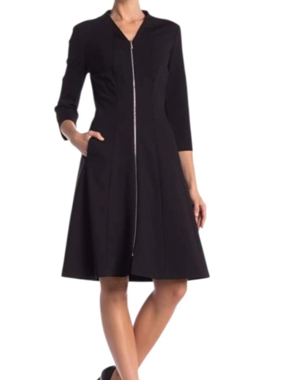 Lafayette 148 New York Black Shift Dress